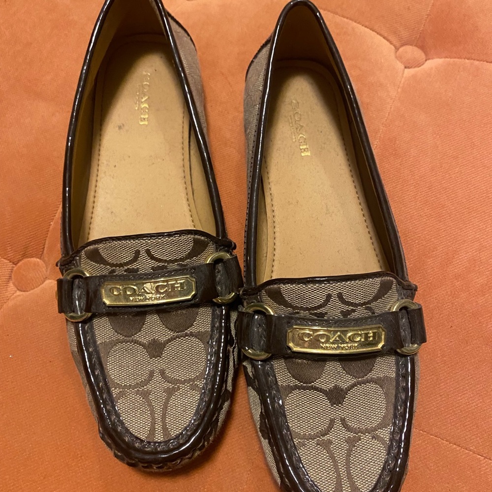 Coach loafers brown